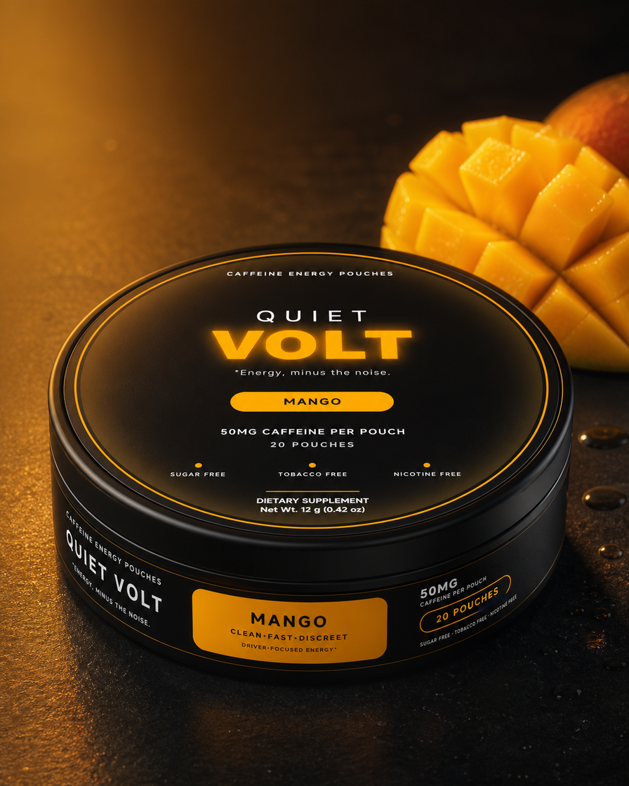 QUIET VOLT Mango caffeine pouch — 12 g can